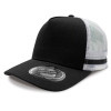Black White Striped Trucker Caps